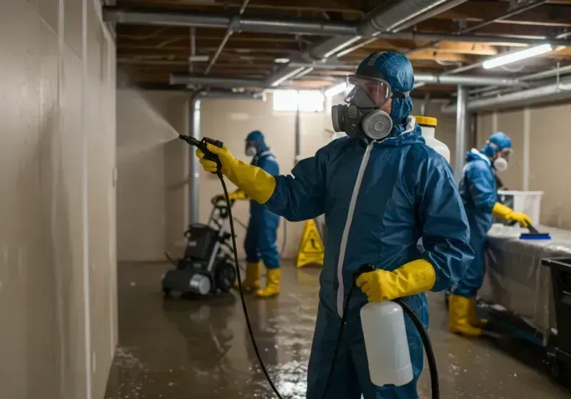 Basement Sanitization and Antimicrobial Treatment process in Calhoun City, MS